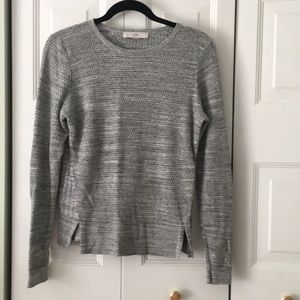 Long sleeve lightweight gray sweater